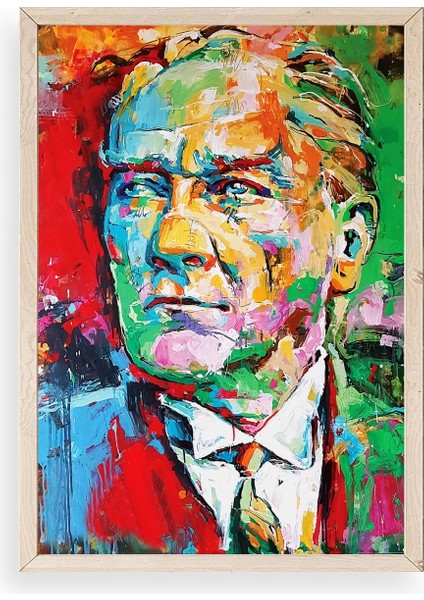 Atatürk Ahşap Çerçeveli Tablo