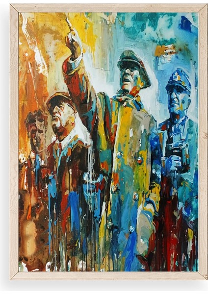 Atatürk Ahşap Çerçeveli Tablo