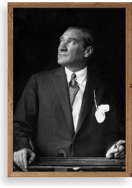 Atatürk Ahşap Çerçeveli Tablo