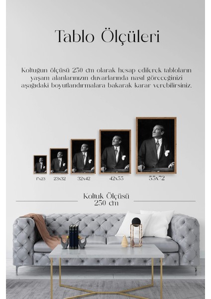Atatürk Ahşap Çerçeveli Tablo fırsatları