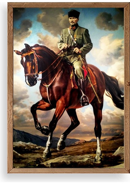Atatürk Ahşap Çerçeveli Tablo