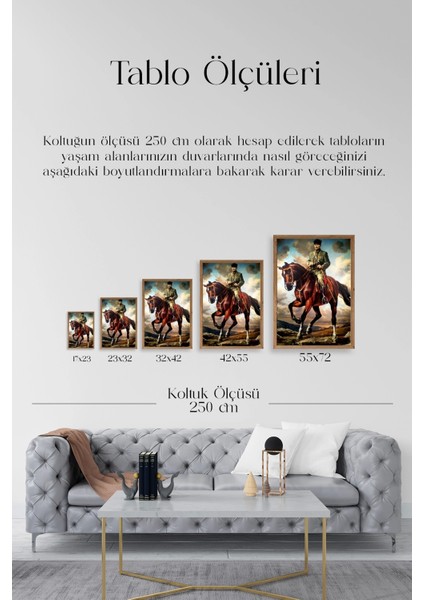Atatürk Ahşap Çerçeveli Tablo indirimleri