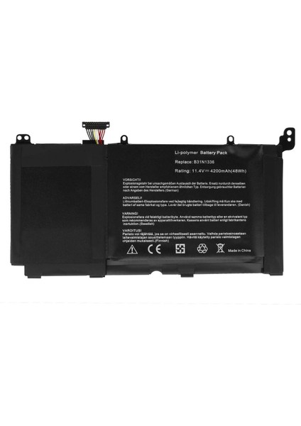 Asus Vivobook S551LB-CJ019H, S551LB-CJ096H Batarya ile Uyumlu Pil C31-S551