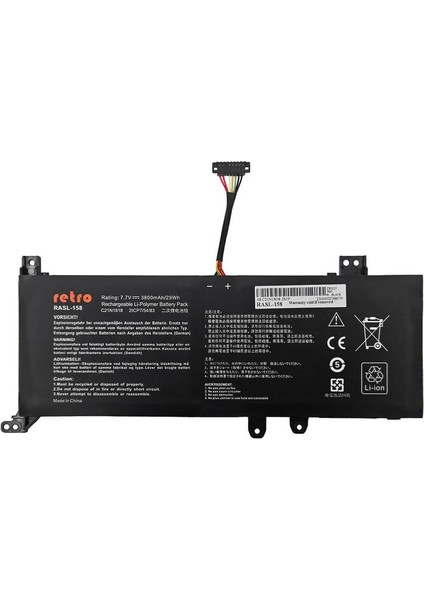 Asus X515F Batarya ile Uyumlu Pil - (Ver.2)