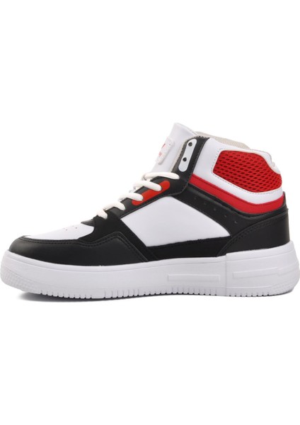 Berry Hi Beyaz-Siyah-Kırmızı Bağcıklı Unisex Hi Sneaker modelleri