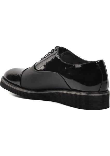 6590 Siyah Rugan Hakiki Deri Erkek Casual Ayakkabı fırsatları