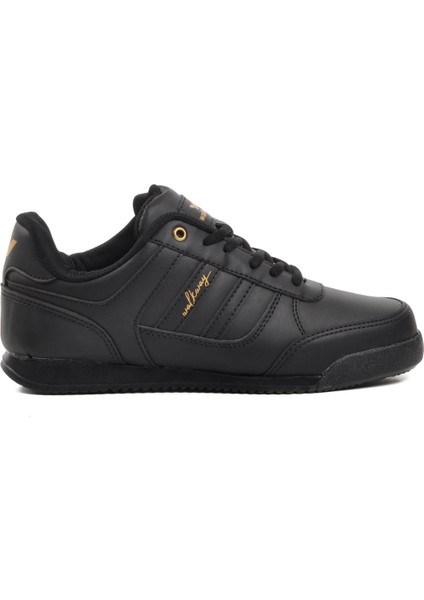 Effective Pu Siyah-Altın Bağcıklı Erkek Sneaker