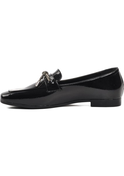 514508 Siyah Kadın Loafer Ayakkabı