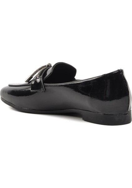514508 Siyah Kadın Loafer Ayakkabı