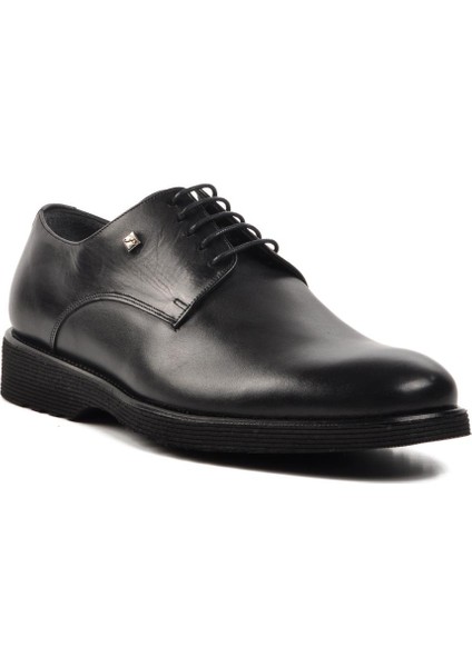 2798 Siyah Hakiki Deri Erkek Klasik Ayakkabı