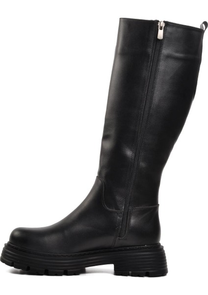 715 Siyah Içi Polarlı Kadın Çizme modelleri