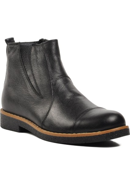 1311 Siyah Deri Erkek Bot
