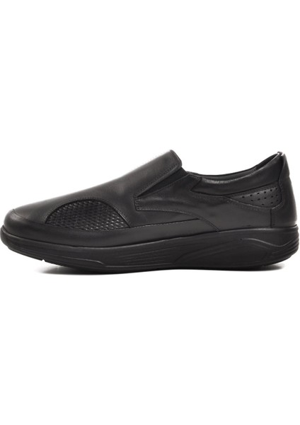 2585 Siyah Hakiki Deri Erkek Casual Ayakkabı modelleri