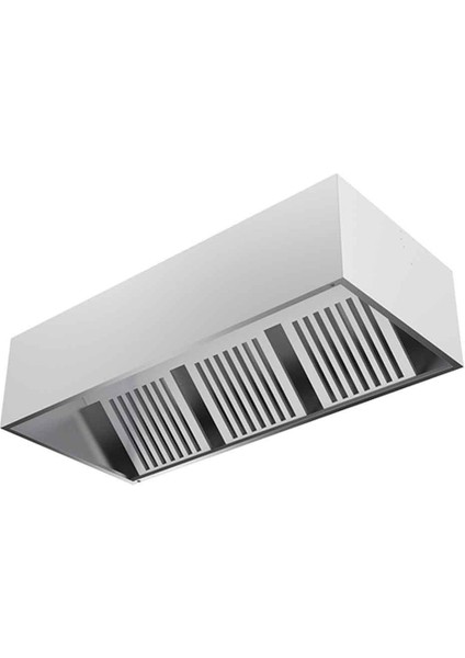 EMP.DDVLD.20114 Kutu Davlumbaz Duvar Tip Filtreli 200X110X40 cm