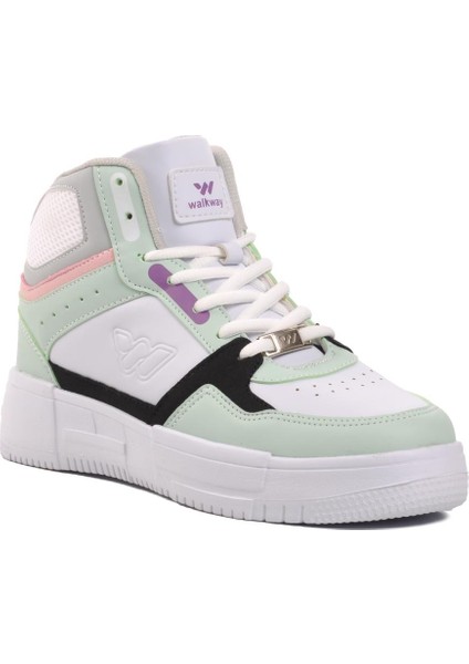 Berry Hi Beyaz-Su Yeşili Bağcıklı Unisex Hi Sneaker