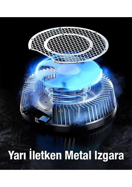 Dijital Ekranlı Turbo Soğutucu 30W Tüm Tabletlere Uyumlu Tablet Soğutucu Radyatör Soğutma Fanı modelleri