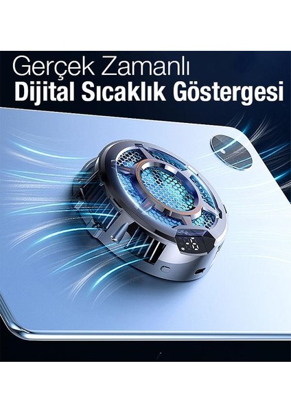 Dijital Ekranlı Turbo Soğutucu 30W Tüm Tabletlere Uyumlu Tablet Soğutucu Radyatör Soğutma Fanı indirimleri