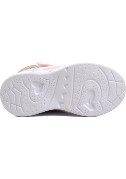 Kids-P Pudra Kalp Desenli Simli Kız Çocuk Sneaker Bot indirimleri