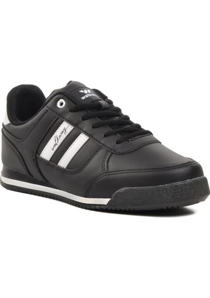 Effective Pu Siyah-Beyaz Bağcıklı Erkek Sneaker