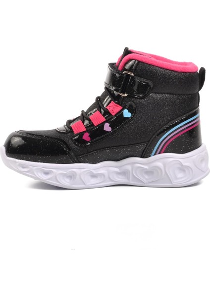 Kids-P Siyah Kız Çocuk Sneaker Bot