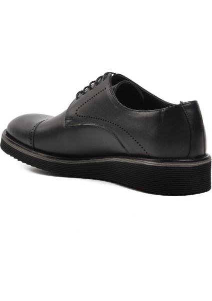 2928 Siyah Hakiki Deri Erkek Klasik Ayakkabı fırsatları