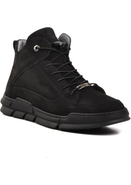 725 Siyah Nubuk Deri Erkek Bot