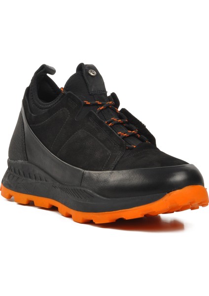 10201 Siyah Deri Erkek Sneaker