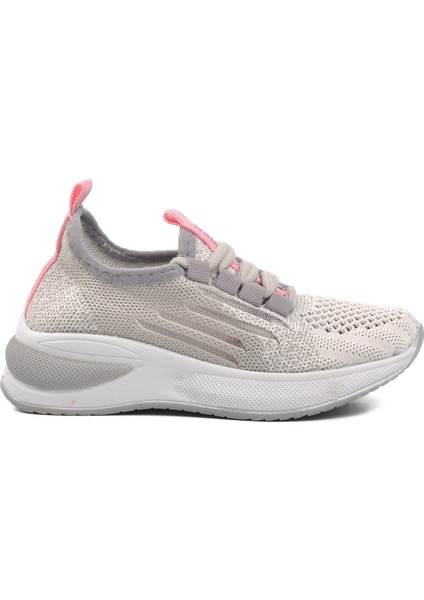 Ravello-P Buz-Pudra Süs Bağcıklı Fileli Çocuk Spor Ayakkabı