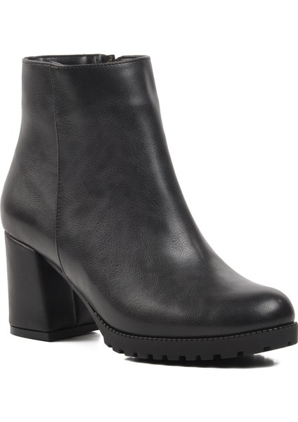 336137 Siyah Içi Polarlı Kadın Topuklu Bot modelleri