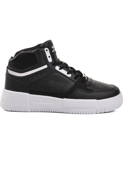 Berry Hi Siyah-Beyaz Bağcıklı Unisex Hi Sneaker