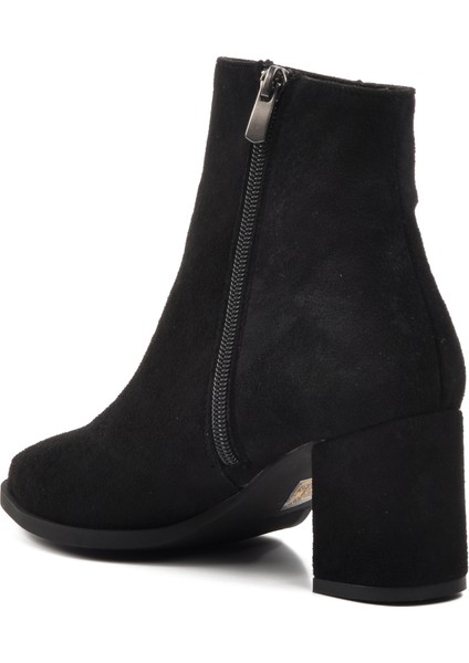 343072 Siyah Süet Kadın Topuklu Bot fırsatları