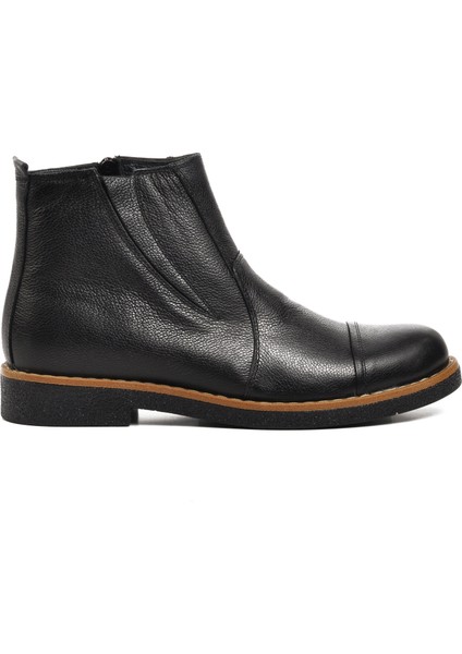 1311 Siyah Deri Erkek Bot