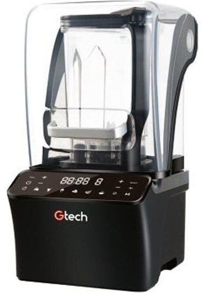 Gt-E8 Bar Blender, Gürültü Önleyici Kapaklı, 1.2 L, 1500 W, Siyah