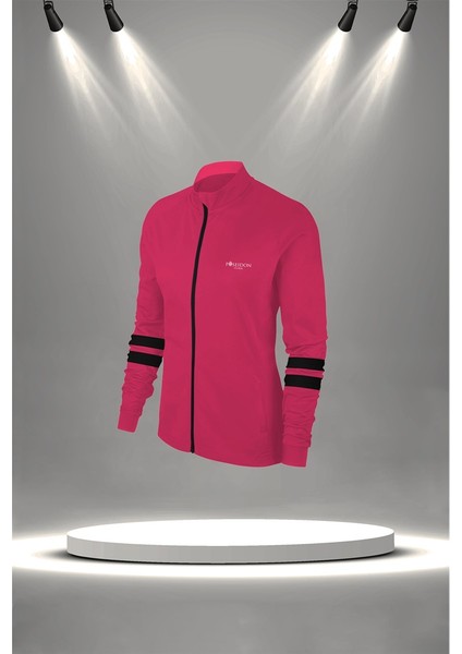 Büyük Beden Kadın Fuşya Supra Penye Kumaş Iki Parça Yürüyüş ve Koşu Için Eşofman Seti (4XL-10XL) fiyatları