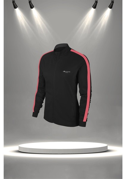 Büyük Beden Kadın Siyah Supra Penye Kumaş Koşu ve Egzersiz Eşofman Seti (4XL-10XL) fiyatları