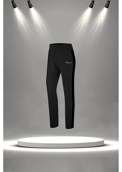 Büyük Beden Kadın Siyah Supra Penye Kumaş Eşofman Takımı Seti (4XL-10XL) modelleri