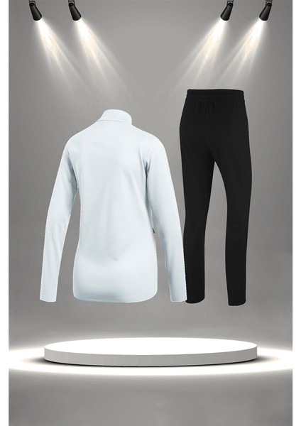 Battal Beden Kadın Beyaz Supra Penye Kumaş Günlük Sporcu Yürüyüş Eşofman Takımı Seti (4XL-10XL) fırsatları