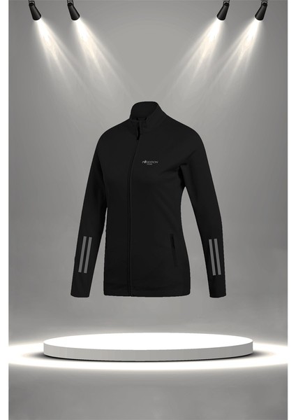 Büyük Beden Kadın Siyah Supra Penye Kumaş Koşu ve Yürüyüş Için Rahat Eşofman Seti (4XL-10XL)
