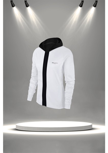 Büyük Beden Kadın Beyaz Supra Penye Kumaş Fit Kalıp Koşu Seti (4XL-10XL) fiyatları