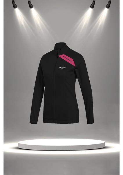 Büyük Beden Kadın Siyah Supra Penye Kumaş Mevsimlik Eşofman Takımı (4XL-10XL)