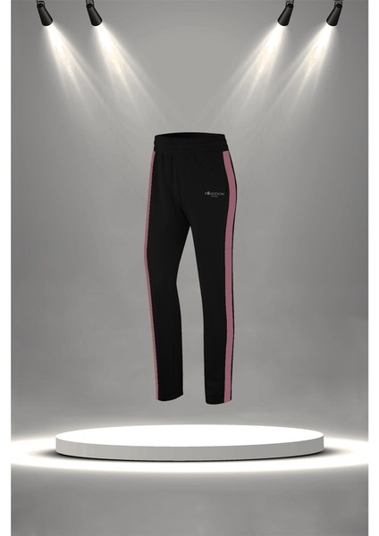 Büyük Beden Kadın Siyah Supra Penye Kumaş Özel Tasarım Eşofman Takımı (4XL-10XL) modelleri