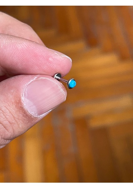 316 Cerrahi Çelik Tragus Helix Kıkırdak Conch Minimal Mavi Taşlı Piercing fiyatları