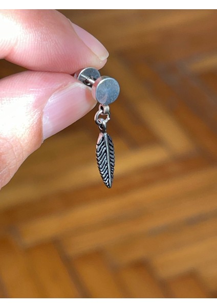 316 Cerrahi Çelik Sallantılı Yaprak Model Piercing