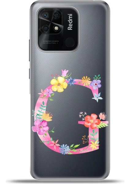 Xiaomi Redmi 10C Kılıf Esnek Silikon Kamera Koruma Kişiye Özel Harfler Kai - G Harfi