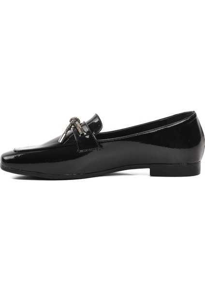 514508 Siyah Kadın Loafer Ayakkabı
