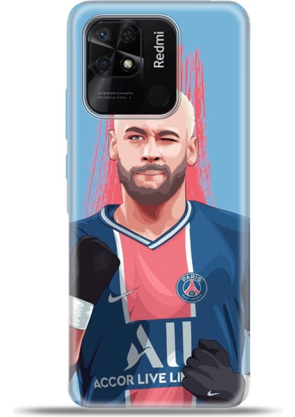 Xiaomi Redmi 10C Kılıf Esnek Silikon Kamera Koruma 4K Desenli Özel Tasarım - Neymar