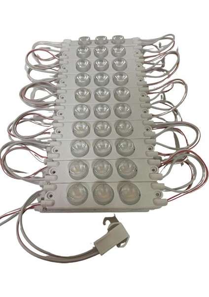 220 Volt 3 Watt 3 Lensli 3030 Modül LED Gün Işığı 5 Adet