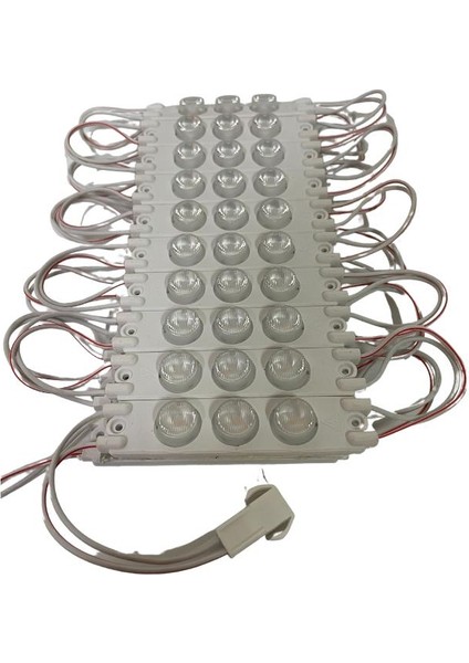 220 Volt 3 Watt 3 Lensli 3030 Modül LED Gün Işığı 5 Adet