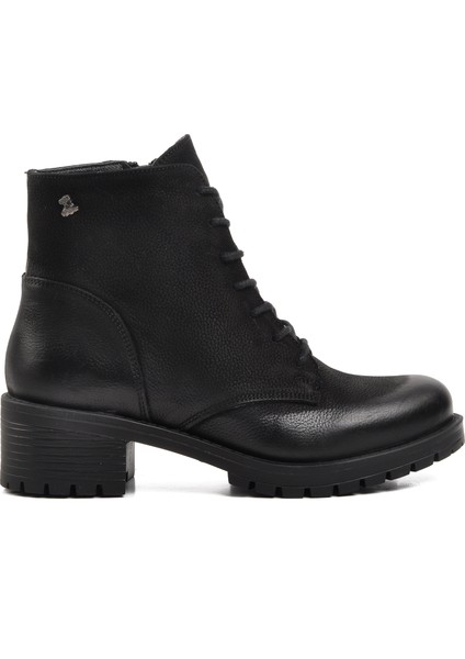 3312K Siyah Nubuk Deri Kadın Bot