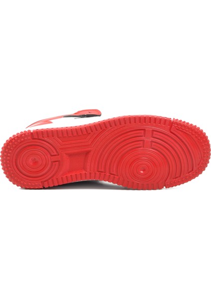 Haykat Uzun Kırmızı Bağcıklı Unisex Hi Sneaker indirimleri